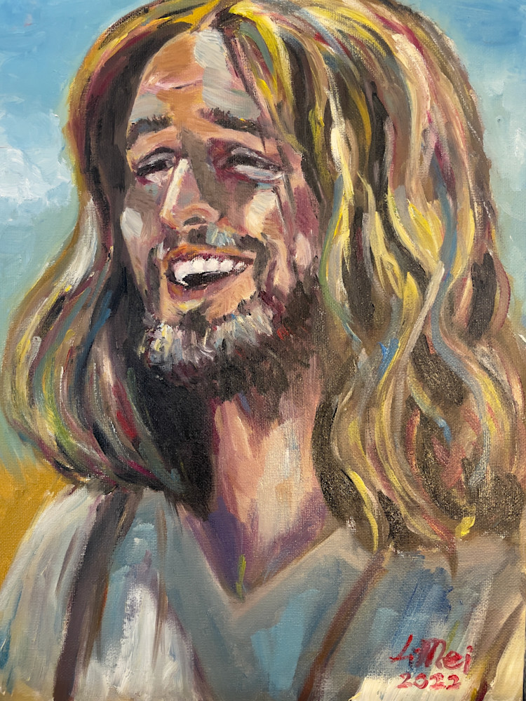 Lughing Jesus Art | limeinorton