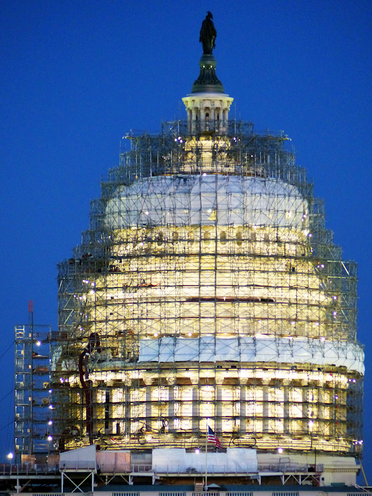 Capitol Dome Under Wraps