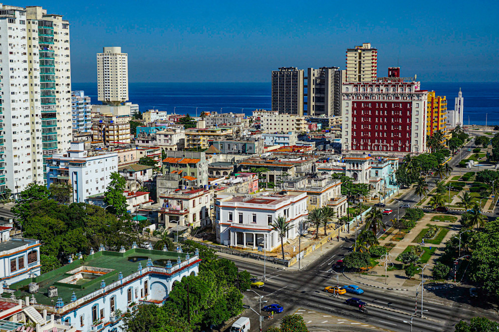 Vedado Roof Tops Havana Photography Art | Judith Anderson Photography