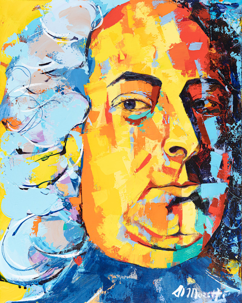 George Frideric Handel portrait painting by Al Moretti