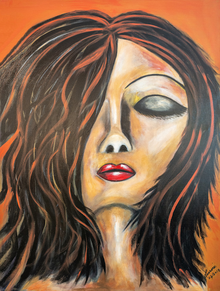 Lacroix Orange Girl B Art | Art By Lacroix LLC