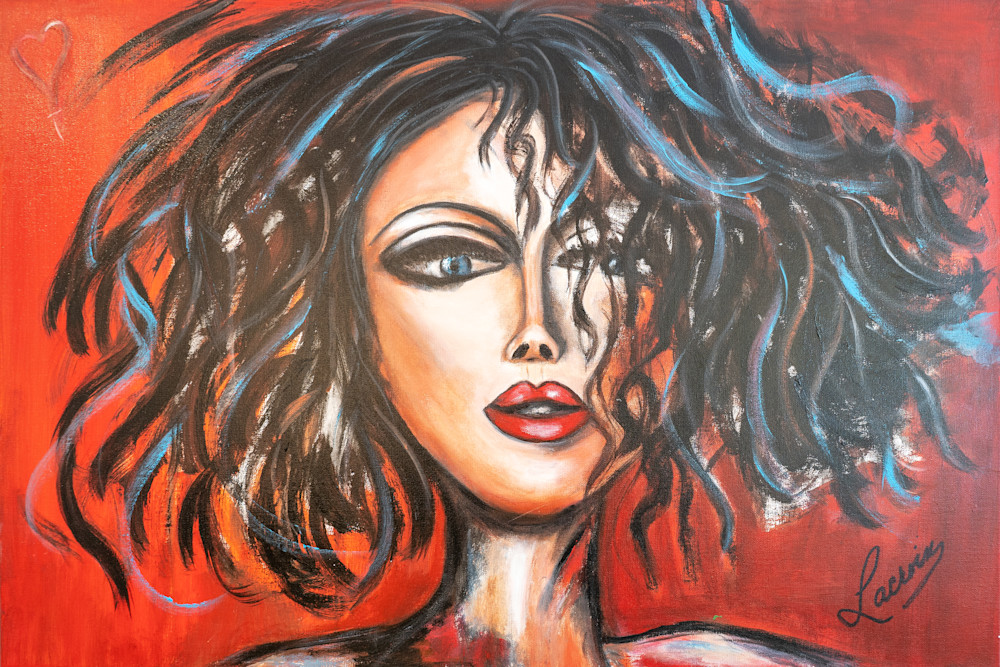 Lacroix Red Girl Art | Art By Lacroix LLC