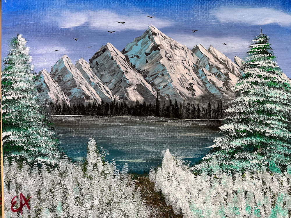 Wintery Mountains Art | Majestic Creations