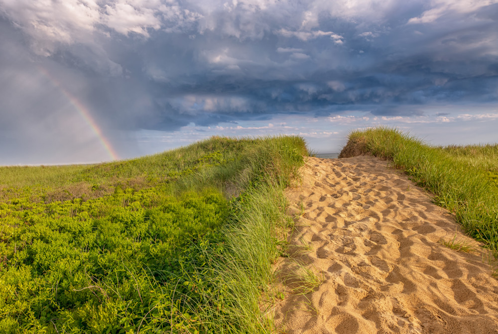 South Beach Dune Rainbow Art | Michael Blanchard Inspirational Photography - Crossroads Gallery