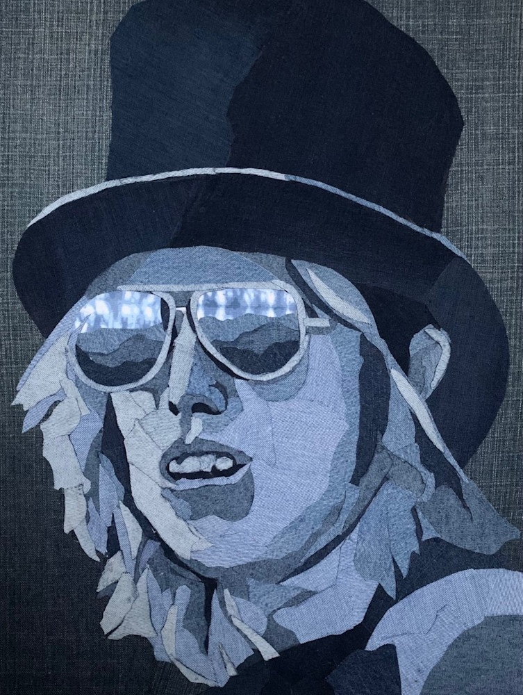 Tom Petty In Denim Art | Kathy Saucier Art