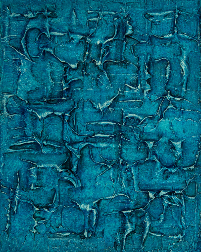 Azrak #6 Portrait Art | Salma Shami
