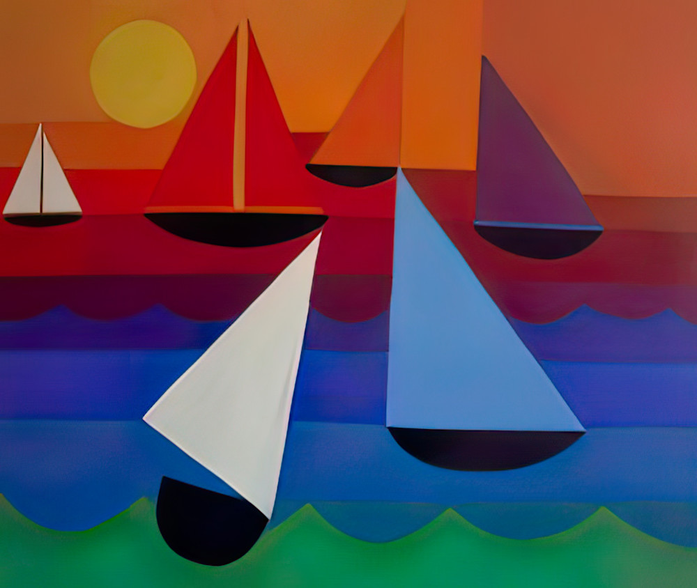 Sails In The Summer Sun Art | The Beltway Bandits Art Emporium