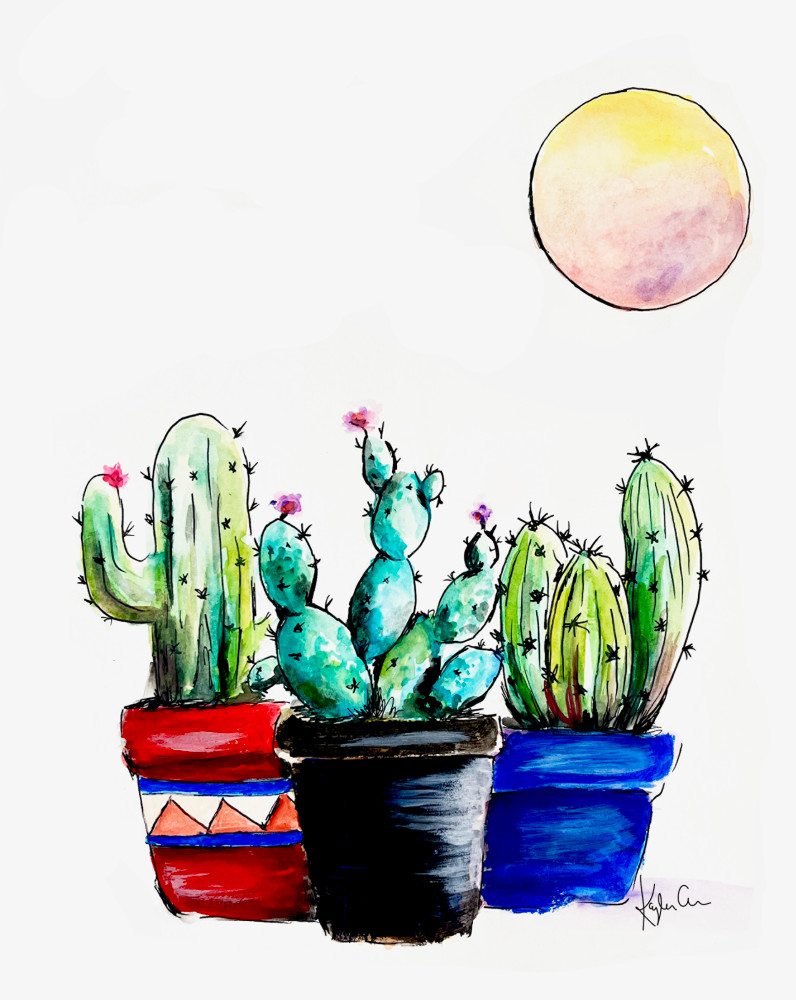 Cacti Art | Kayla Grace Art