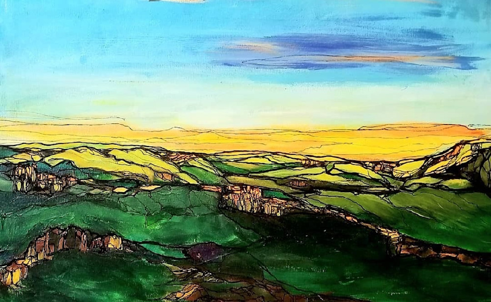 Krista Falkenstine Art-beautiful sunset