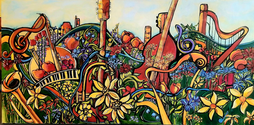 Krista Falkenstine Art musical garden.