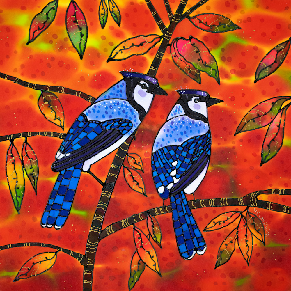 Blue Jays Through The Prism Of Autumn Art | SidorovFineArt