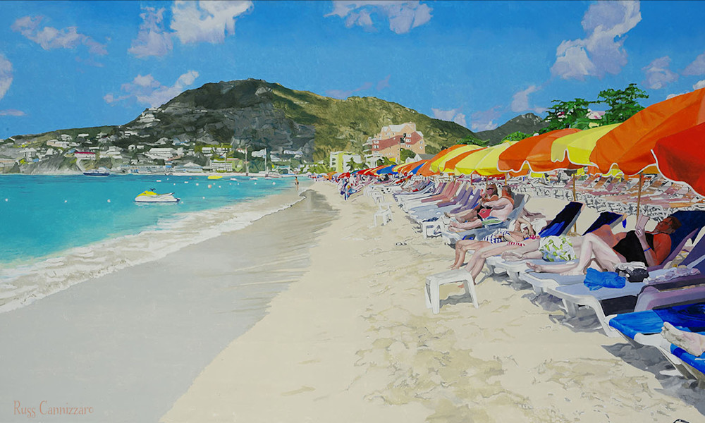 The Umbrellas Of St Martin  Art | Russ Cannizzaro Fine Arts
