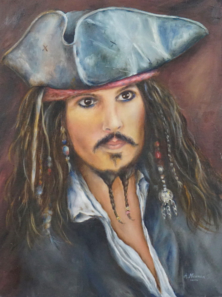Johnny Depp As Jack Sparrow Art | Arlene Newman Designs