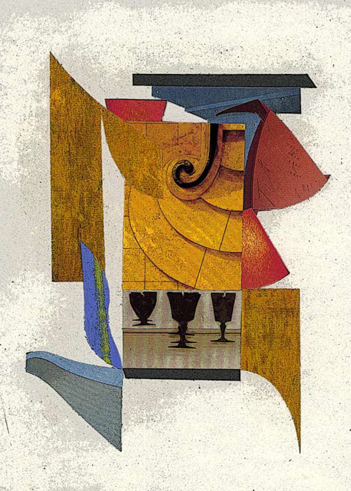 Cubist Ruse Ii, Prints Available In 3 Sizes Art | Artesia Gallery