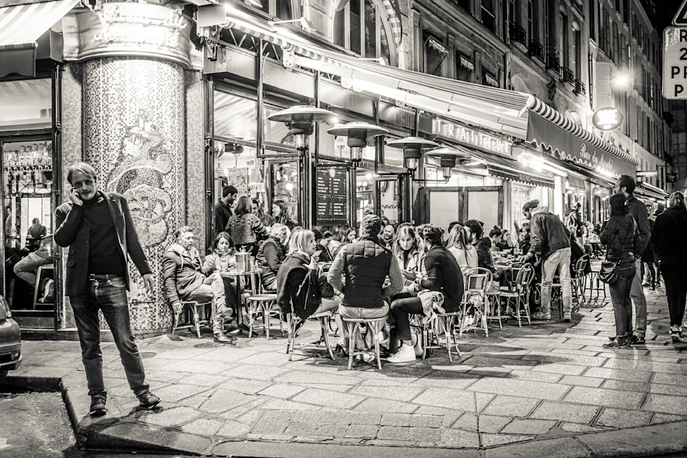 Paris Cafe Night Life Photography Art | Patricia Claire Photography