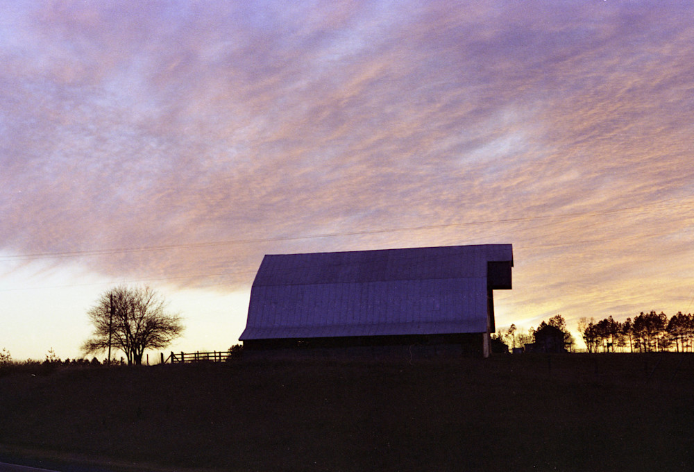 Barn  Sunset Va 1974 Photography Art | John Wolf Photo