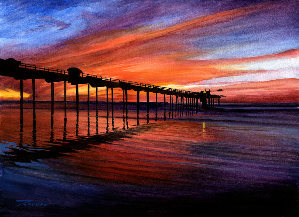 Sunset Pier Art | Castle by Design