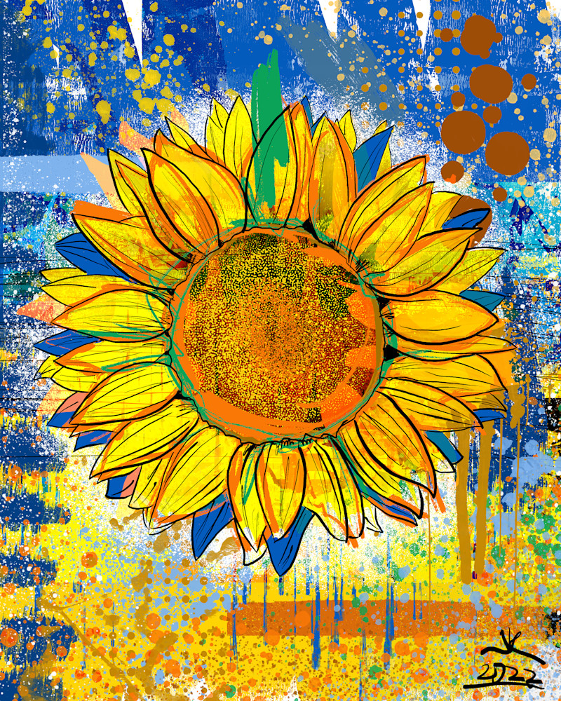 Sunflower In Color Art | John Knell: Art. Photo. Design