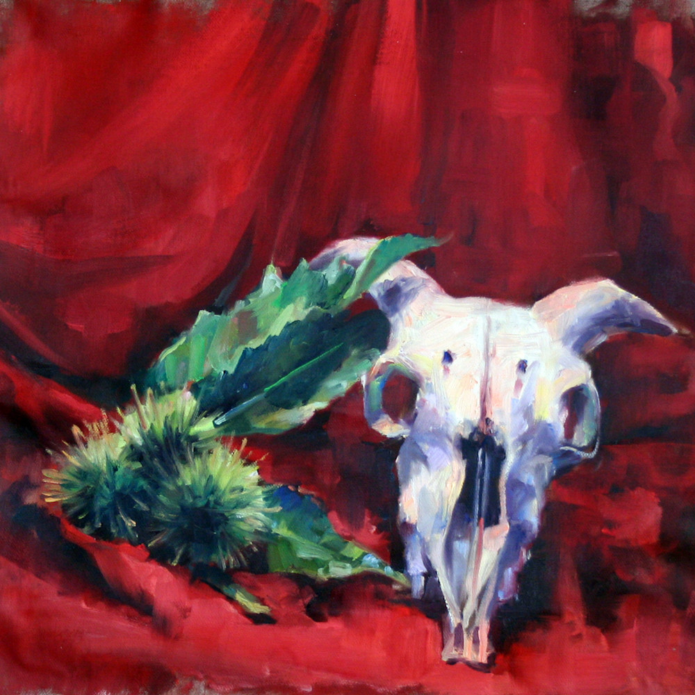 Sheep Skull Still Life Art | Meghan Taylor Art