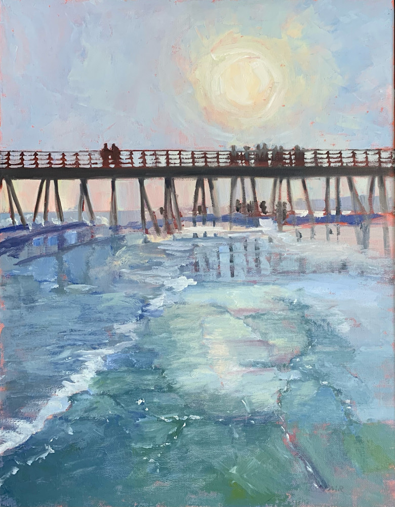 Afternoon At The Pier Print Art | Pat Mabie