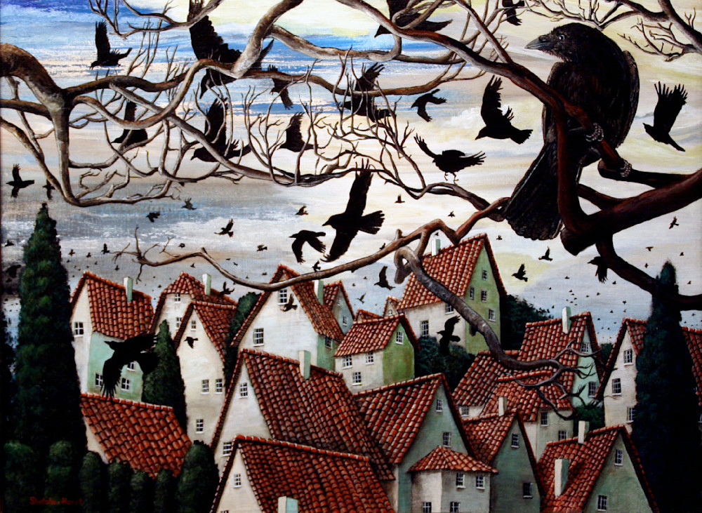 Illustration, No. 3   The Munich Crow Incident  Art | Christopher Shotola-Hardt FINE ART