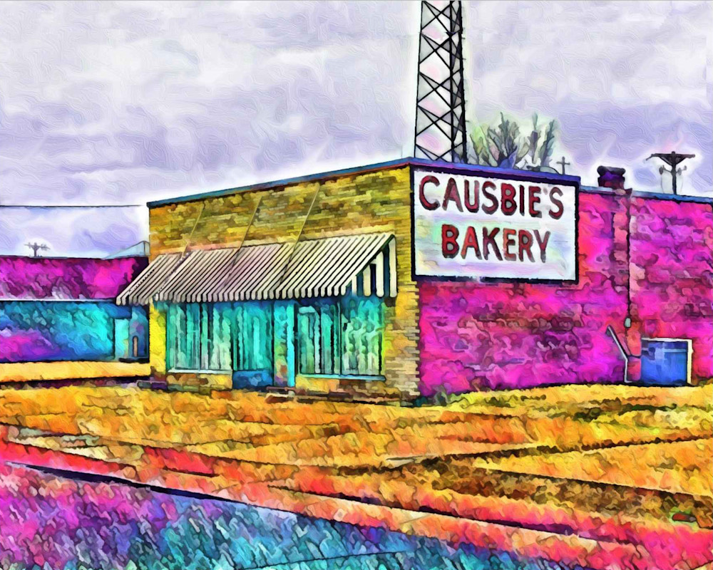Causbies Bakery Kennett MO Art Print | Fran Cooper