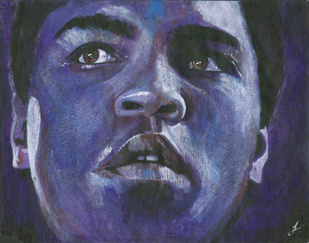 Ali In Purple Art | Khaos Art