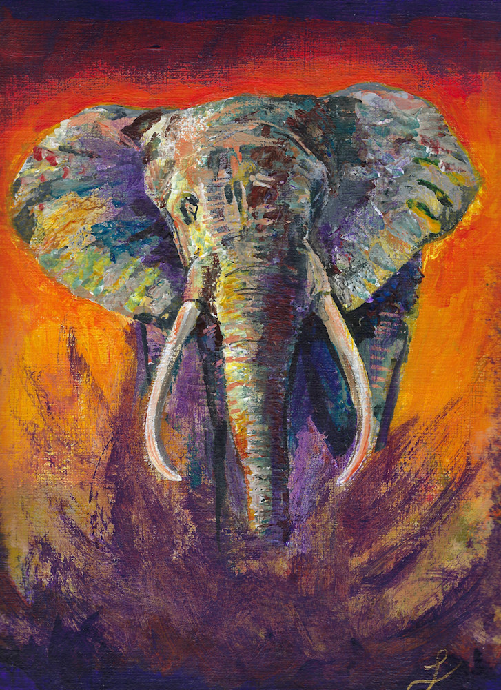 African Bull Elephant Art | Khaos Art