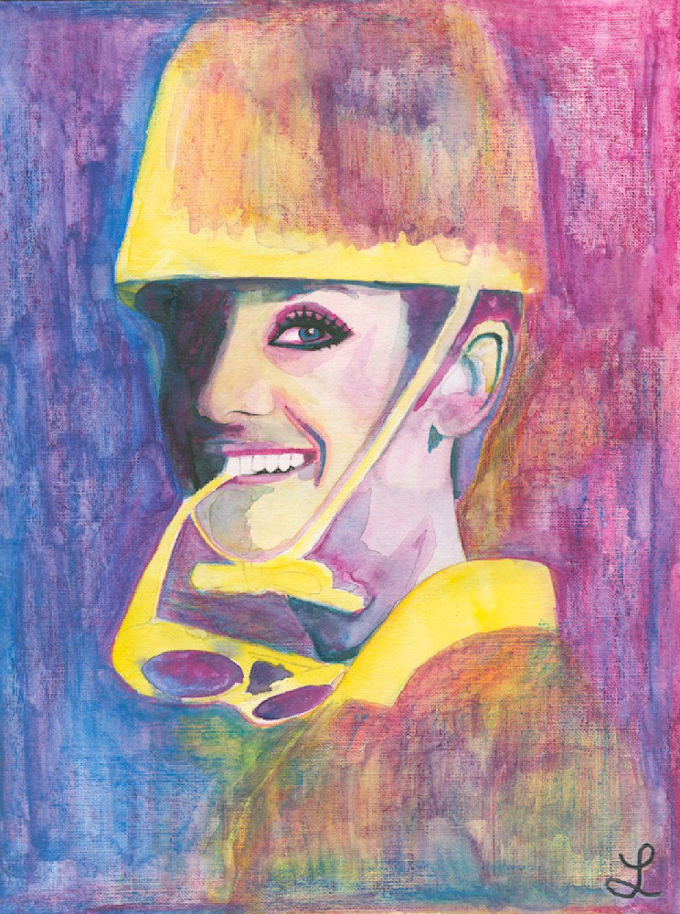 Audrey In Yellow Art | Khaos Art