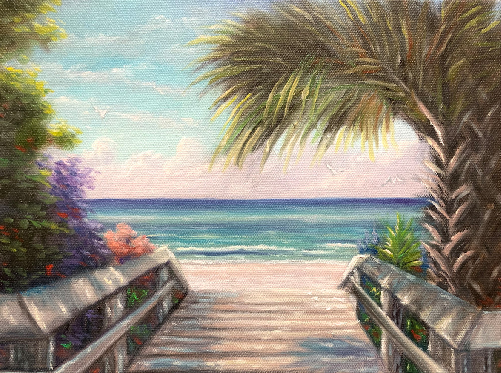 Entrance To Paradise, an Original Painting by Sunscapes Art Joseph Cantin