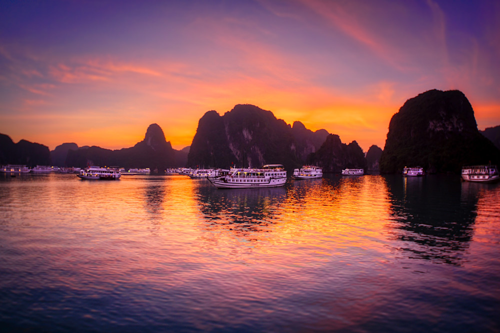 Sunrise In Ha Long Bay
