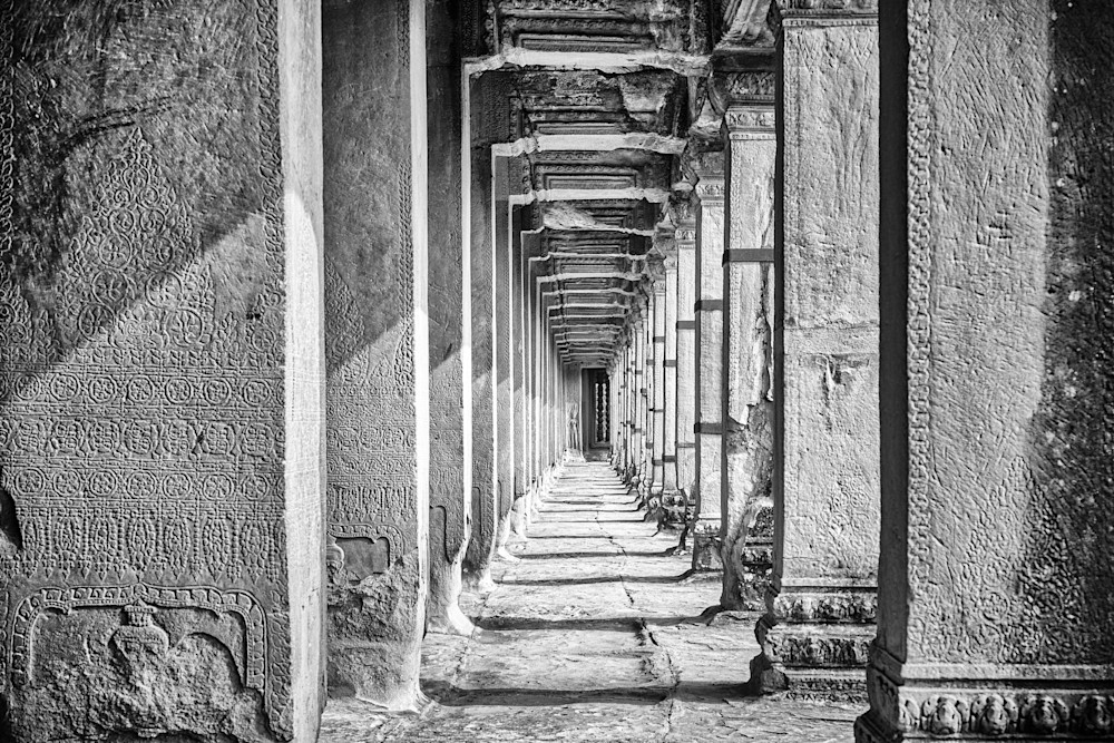 Hallway At Angkor Wat