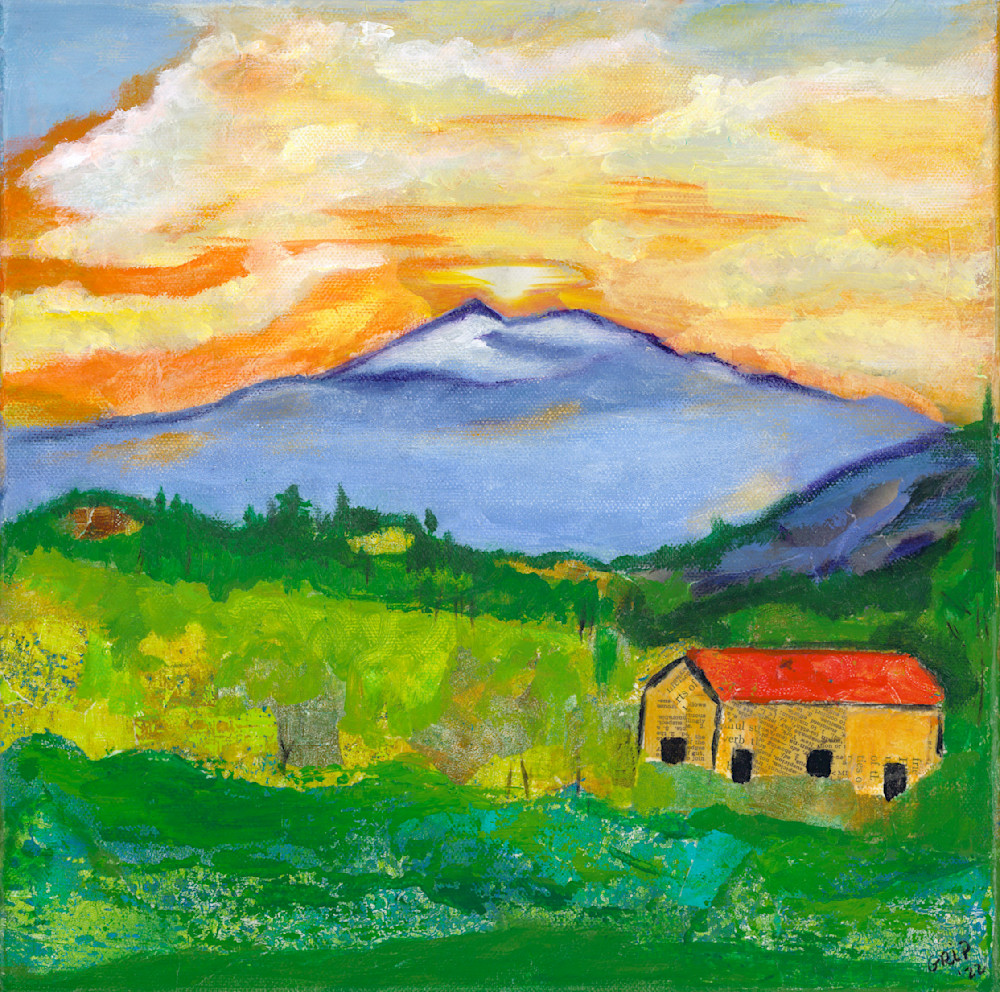 Mt.Etna Sunset Art | Beautiful Purpose Art