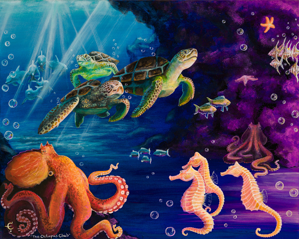 The Octopus Club Art | Art by Eva Creature