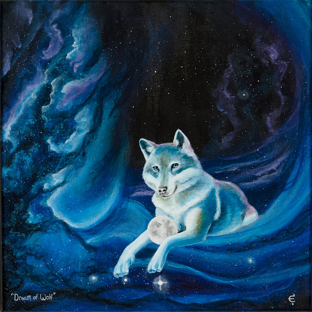 "Dream Of Wolf" Art | Art by Eva Creature