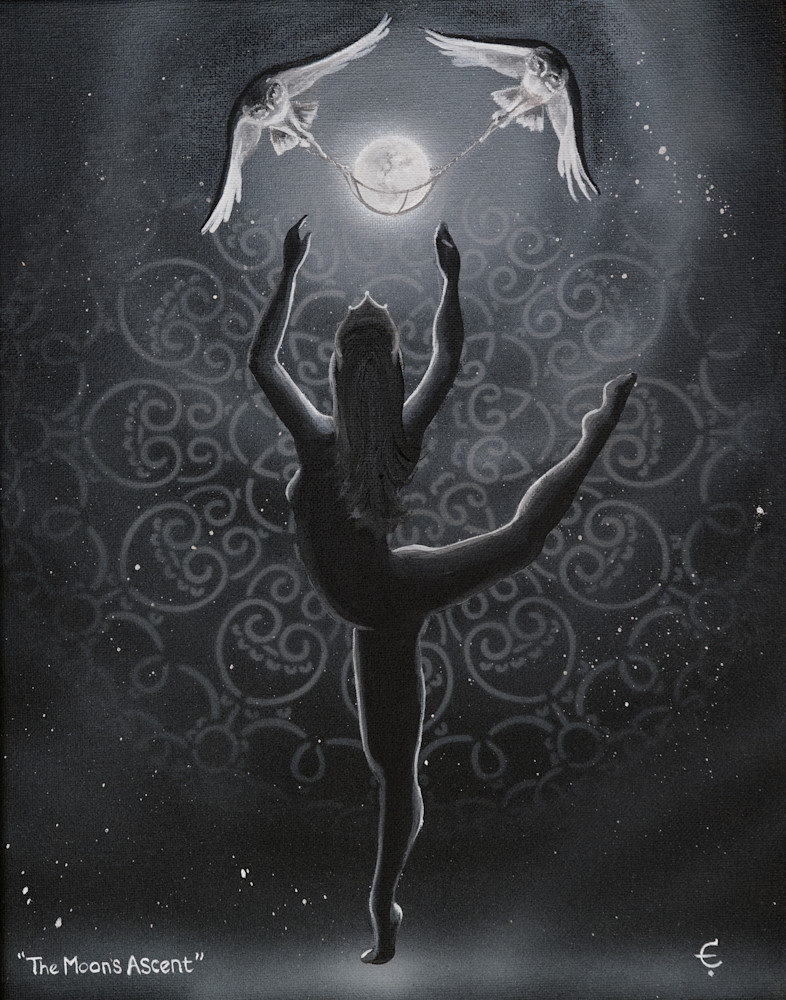"The Moon's Ascent" Art | Art by Eva Creature