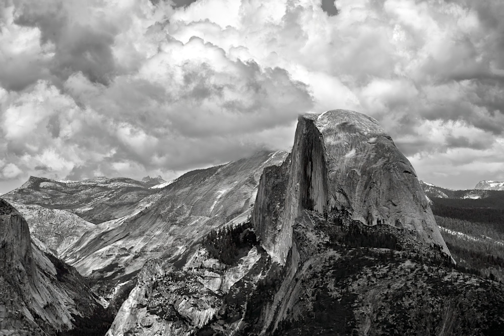 John E. Kelly Fine Art Photography – Storm Clouds Over Half Dome - Land and Sky