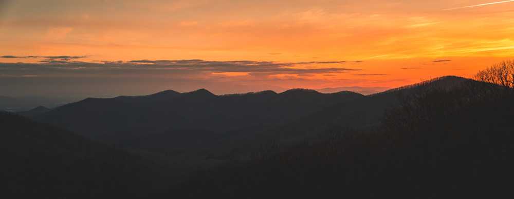 North Carolina   Mountains At Sunset Photography Art | Images By Brandon