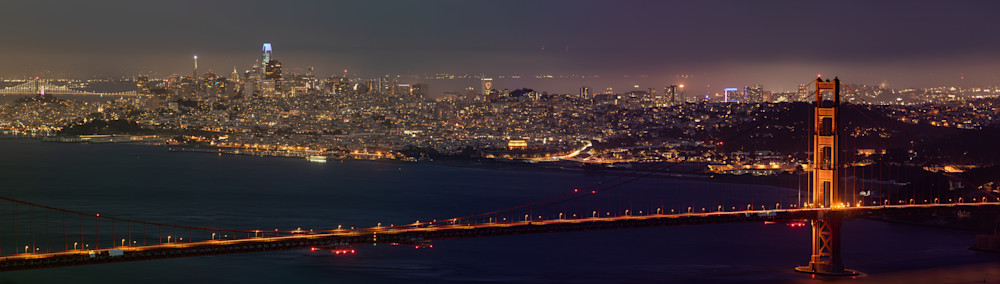 San Francisco   Golden Gate At Blue Hour Photography Art | Images By Brandon