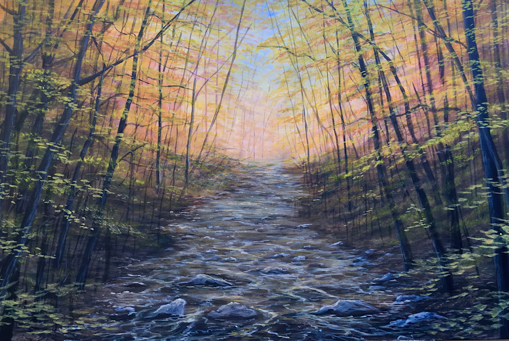 Tranquil Streams, an Original Painting by Joseph Cantin