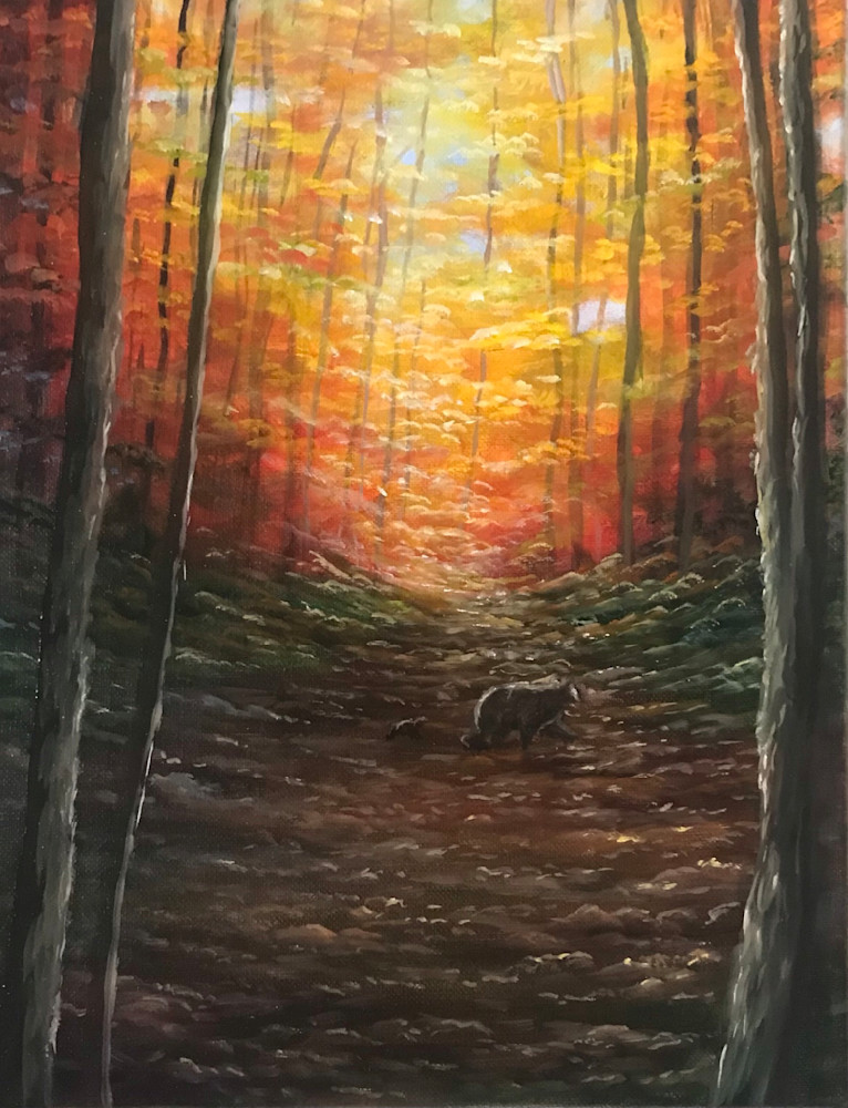 Morning Walk, an Original Painting by Sunscapes Art Joseph Cantin