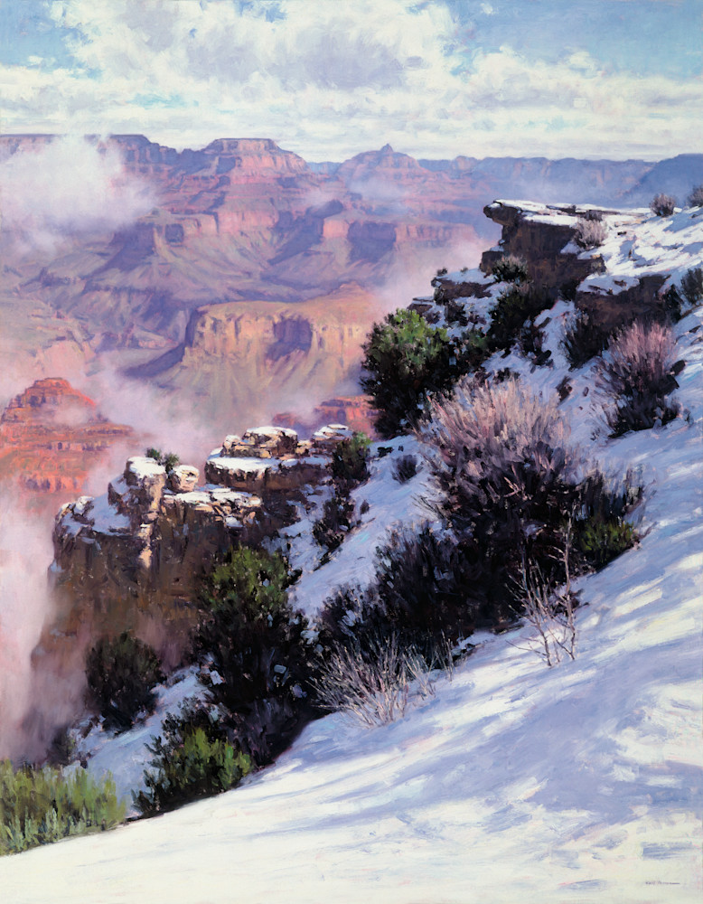 The Artist Enclave - Karl Thomas' Grand Canyon paintings are widely collected. Grand Canyon Winter is one of his most famous pieces. Printing on canvas is an affordable way to own this prolific piece. 20% off your first order. 