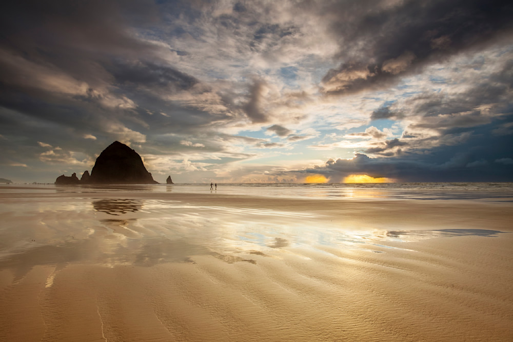 Storm Over Haystack Rock Photography Art | Vision & Light Photography