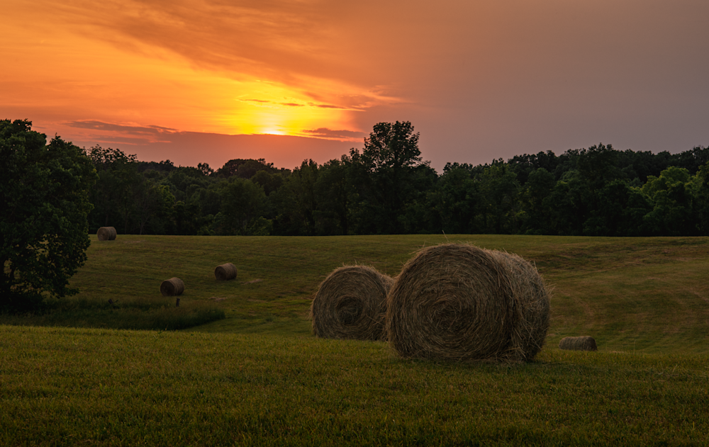 Sunset On The Farm Photography Art | Mike Bowen Photography