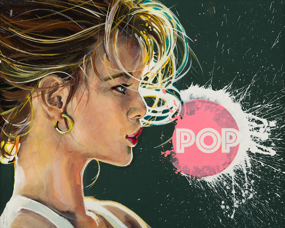 White Bubble Pop Art | Jeff Schaller