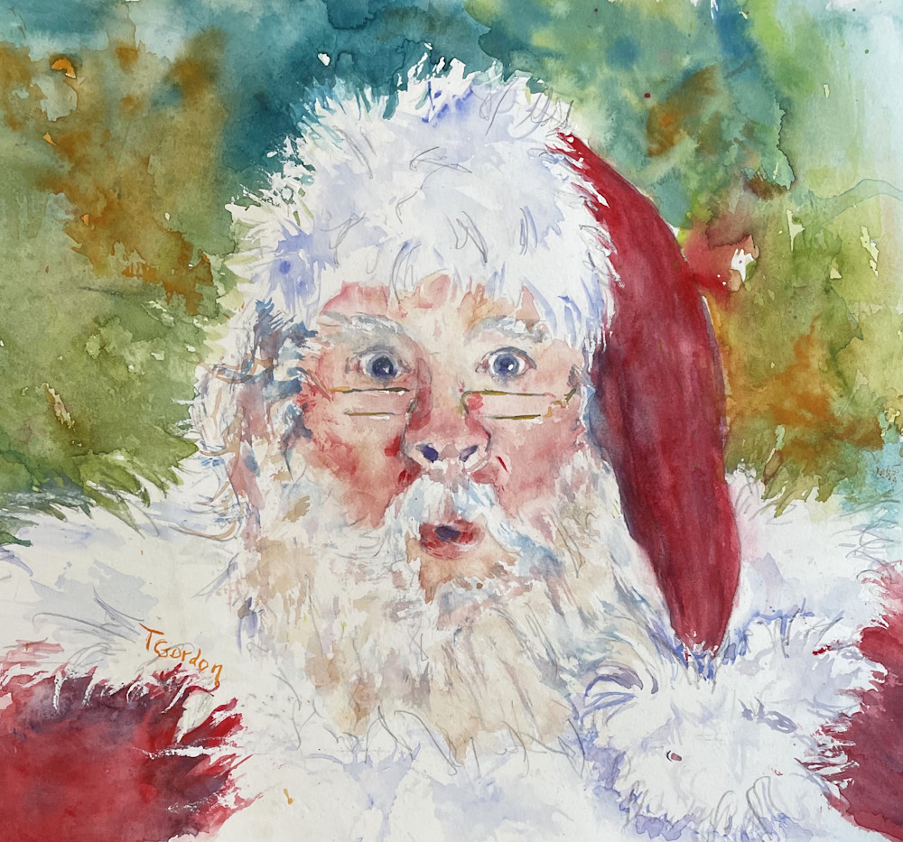 Santas Surprise Art | Terri Gordon Art