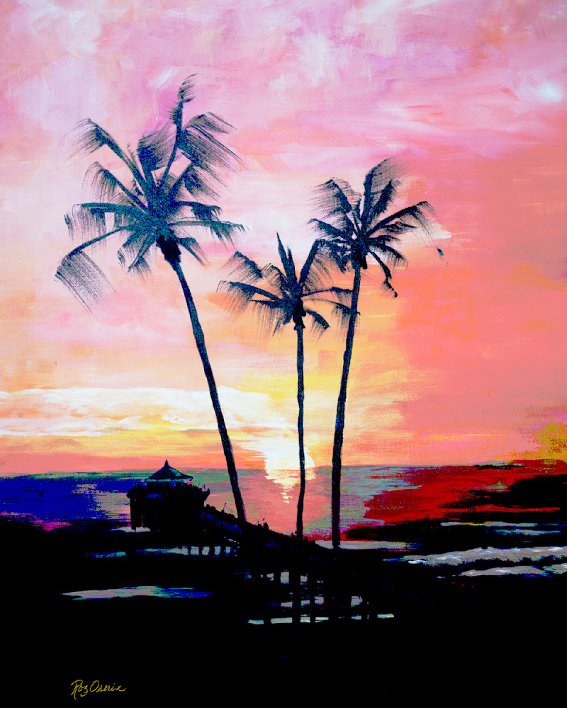Malibu Sunset  Art | Roz Oserin Fine Art