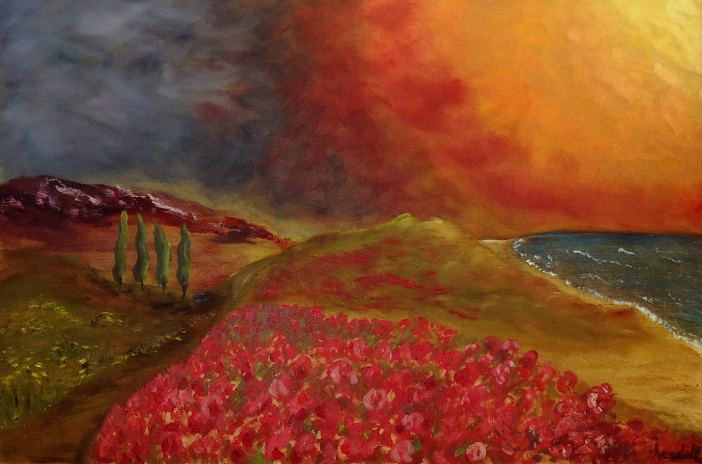 Red Flowers Art | Eyde Arndell Art