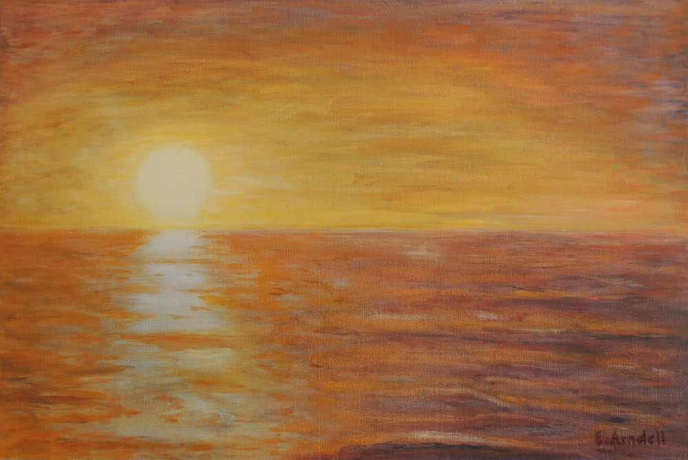Waiting For Sunset Art | Eyde Arndell Art