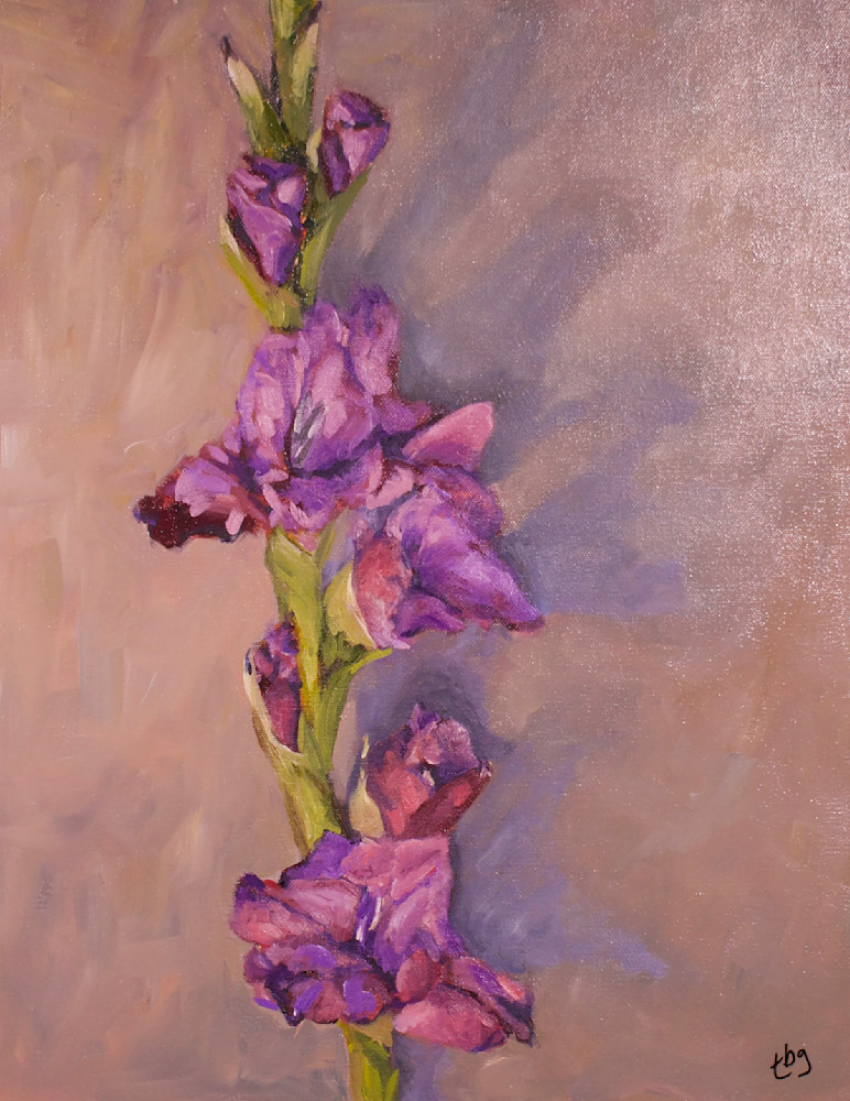 Purple Gladiolus Print Art | Teresa Gooldy Art